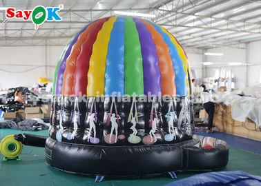 Sihirli Led Işık CE SGS ROHS ile Şişme Ev Çadır PVC Tente Renkli Şişme Disco Dome