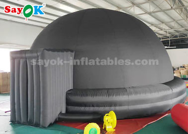 Çocuklar Okulu Eğitim Ekipmanları için Siyah 6m Şişme Planetarium Dome Çadır