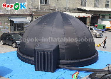 Hava Üfleyici Ve PVC Paspas ile 8 Metre Siyah Şişme Planetarium Dome Çadır