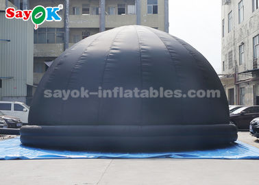 Hava Üfleyici Ve PVC Paspas ile 8 Metre Siyah Şişme Planetarium Dome Çadır
