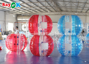 Şişme Açık Hava Oyunları 1.5m TPU Şişme Spor Oyunları Çocuklar / Yetişkinler İçin Kabarcık Futbol Topu