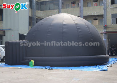 Okul Öğretimi İçin PVC Zemin Mat ile Siyah Şişme Projeksiyon Dome Çadır