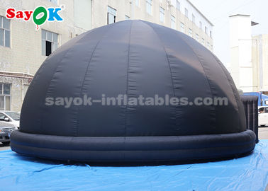 Okul Öğretimi İçin PVC Zemin Mat ile Siyah Şişme Projeksiyon Dome Çadır