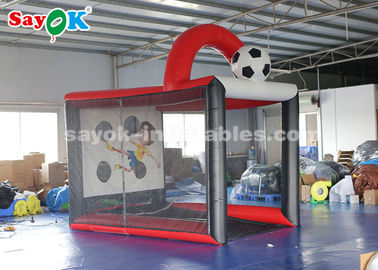 Şişme Futbol Toss Oyunu PVC Tente Şişme Futbol Vuruş Kafes Futbol Hız Çadırı 2.5*3.5*3.6 m