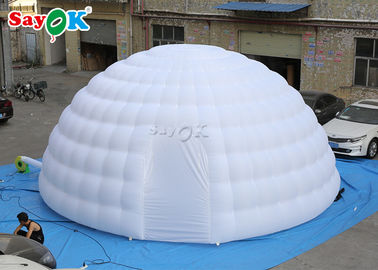 Açık Hava Hava Çadırı 8m Sergiler İçin Hava Üfleyicili Dev Şişme Iglo Dome Çadır