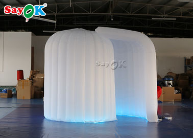Profesyonel Fotoğraf Stüdyosu 3 * 2 * 2.3m LED Igloo Tek Kapı Perdeli Şişme Taşınabilir Fotoğraf Kabini