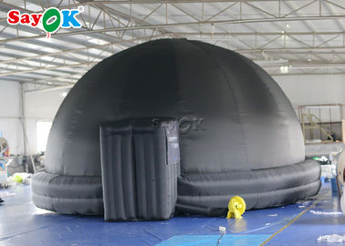 6m Siyah Havaya Uçurmak Planetarium Dome Çadır Okul İçin% 100 Karartma