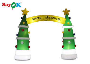 ROHS Şişme Tatil Süslemeleri Noel Ağacı Arch 4 * 3.2mH