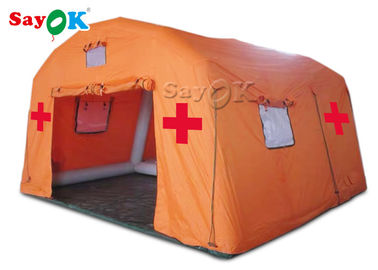 şişme acil durum çadırı Yangına Dayanıklı PVC Tente Şişme Tıbbi Çadır / Tıbbi Yardım Çadırı