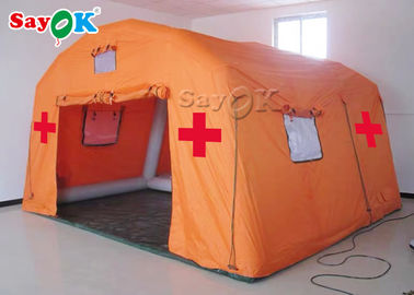 şişme acil durum çadırı Yangına Dayanıklı PVC Tente Şişme Tıbbi Çadır / Tıbbi Yardım Çadırı