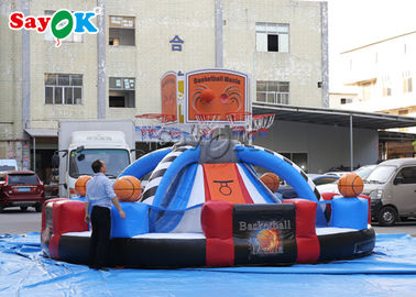 Dev Açık Şişme Basketbol Hoop Çekim Oyunu Özel Logo
