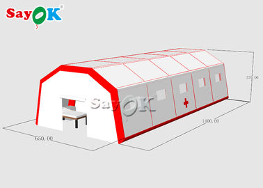Şişme Barınak Çadırı Hastaları Ayarlamak İçin Hızlı İnşa Edilen Şişme Hava Çadırı CE SGS ROHS