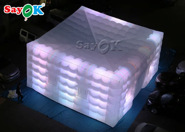 Fuarlar İçin SGS ROSH Kare Dev LED Işık Şişme Hava Çadırı