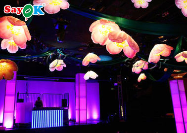 Reklam Dekorasyon için Yapay Şişme LED Asılı Çiçek