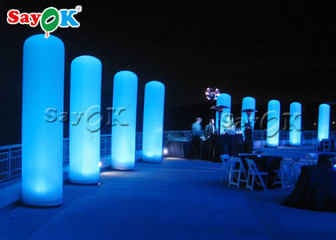 Düğün Sahne / Olay / Parti Giriş Dekorasyonu için Özel LED Şişme sütun Ayağı