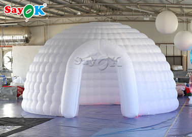 Düğün Etkinliği İçin Led Işıklı Çadır Şişme 5m Beyaz Şişme Iglo Dome Çadır