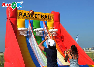 Yetişkinler İçin CE Blower Şişme Oyunlar ile Hava Sıkı Üç Çemberler Şişme Basketbol Spor Oyunu