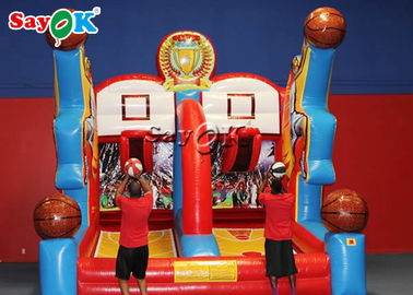Komik Ticari Basketbol Atış Oyunu Dev Şişme Basketbol Potası Yetişkinler İçin Şişme Parti Oyunları