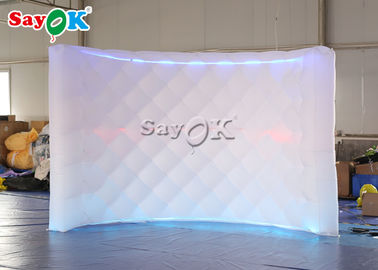 Şişme Parti Süslemeleri Eğri LED 210D Şişme Fotoğraf Kabini