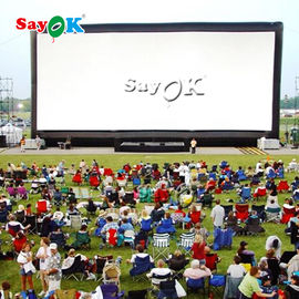 Şişme Video Ekranı Özel Açık Hava Dört Katlı Dikiş Blow Up Sinema Ekranı