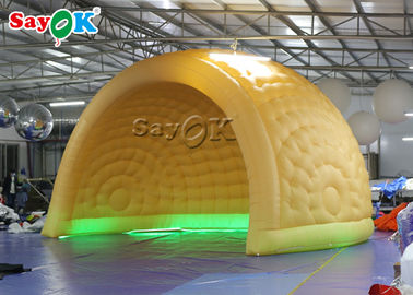 Şişme Avlu Çadırı ROHS Eğlence Parkları 6m LED Şişme Hava Dome Çadırı