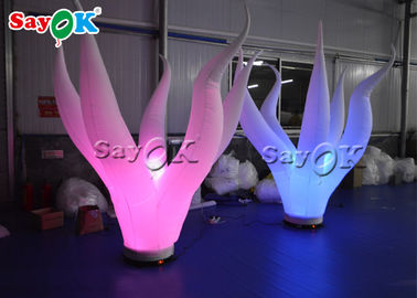 Festival için Özelleştirilmiş Naylon 3m Şişme LED Deniz Yosunu