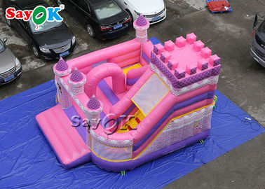 Çocuk Su Geçirmez Prenses Pembe Şişme Boucing Kalesi 5x5.5x4.2m