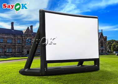 Şişme Arka Bahçe Film Ekranı Açık Taşınabilir Projeksiyon Bezi Şişme Film Ekranı
