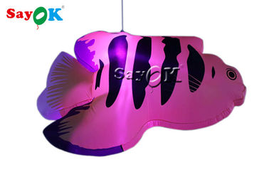 Led Işıkları ile Sahne Asılı Dekorasyon 2m Şişme Tropikal Balıklar