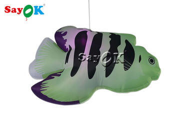 LED ile Şenlikli Ticari 2m Şişme Dekorasyon Tropikal Balık