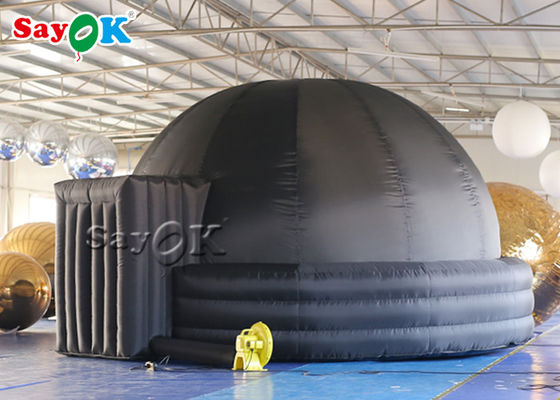 Siyah Oxford Bezi 4m Taşınabilir Şişme Planetarium Dome