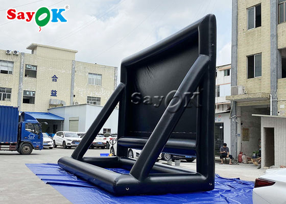 Arka Bahçe Film Ekranları 6.9x3x5mH Hava Geçirmez Şişme Ön Projeksiyon Sinema Ekranı
