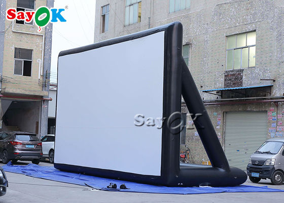 Şişme Sinema Ekranı Dış Mekan Partisi 9m PVC Şişme Projektör Sinema Ekranı