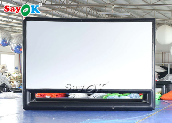 Arka Bahçe Film Ekranları Tiyatro 4.72x3.402mH Üfleyicili PVC Şişme Projektör Ekranı