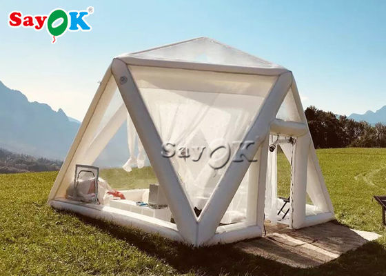Kamp için Şişme Aile Çadırı Reklam Şişme Şeffaf Ev Kabarcık Çadırları