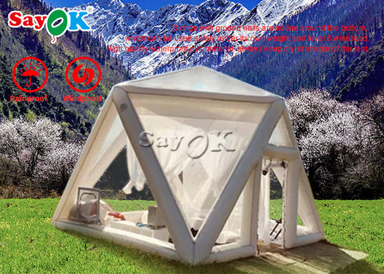 Kamp için Şişme Aile Çadırı Reklam Şişme Şeffaf Ev Kabarcık Çadırları