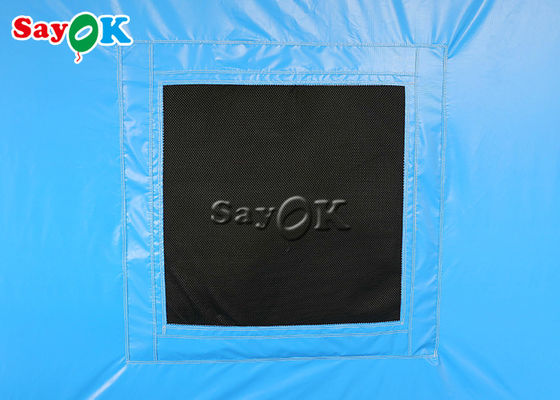 Mobil Oxford şişme boya püskürtme çadırı Logo baskı ile şişme çalışma çadırı