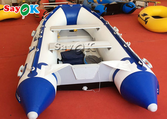 Isı Mühürlü Mavi PVC Şişme Botlar Su Eğlence Blow Up Boat 2 Kişilik