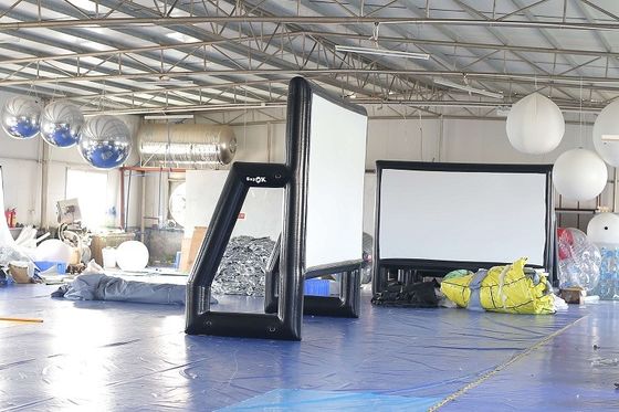 Blow Up Projektör Ekranı Açık Hava Geçirmez PVC Tente Şişme Sinema Ekranı