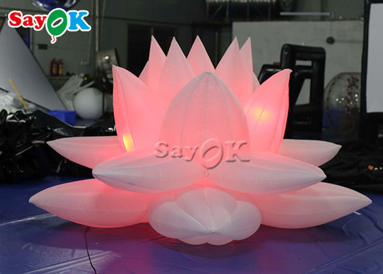 Led ile Parti Dekorasyonu 3m Şişme Lotus Çiçeği Modeli