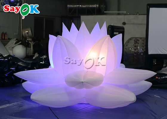 Led ile Parti Dekorasyonu 3m Şişme Lotus Çiçeği Modeli
