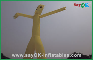 Şişme Hava Adam Reklam 5m Sarı Şişme Çift Ayaklı Gökyüzü / Hava Dansçısı Satılık