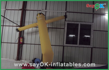 750w Blower ile Reklam İçin Şişme Rüzgar Dansçısı Sarı Mini Şişme Hava Dansçısı