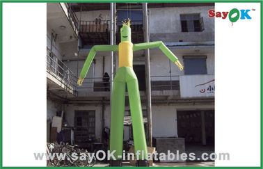 Dancing Air Guy Yeşil Dans Eden Adam Balon Reklam İçin Şişme Tuhaf Tüp Adam