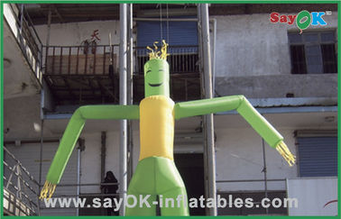 Dancing Air Guy Yeşil Dans Eden Adam Balon Reklam İçin Şişme Tuhaf Tüp Adam