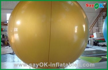 Açık Show Olay 6m Yükseklik için Altın Renk Helyum Şişme Balon