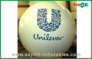 Reklam için Yanmaz Kişiselleştirilmiş Helyum Balon PVC Beyaz
