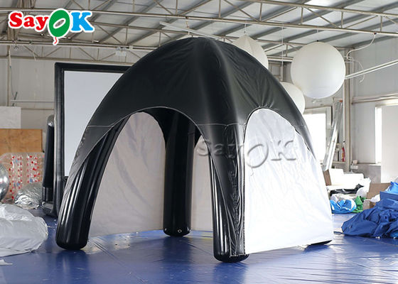 Aile Hava Çadırı Tente Hava Mühürlü Şişme Örümcek Çadır Siyah Beyaz