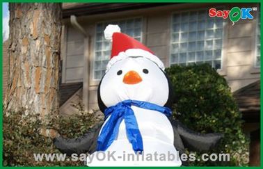 Santa Hat ile sevimli Noel Santa Snowman Şişme Tatil Süslemeleri