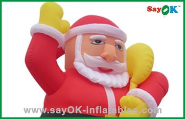 Şişme Tatil Süsleri Parti İçin Büyük Noel Noel Baba Baba